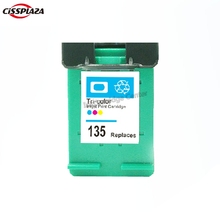 CISSPLAZA 1pc Compatible for HP 135 Color Ink Cartridges for C8766H for HP DJ 6840/5740/Photosmart 2710/2610 2024 - buy cheap