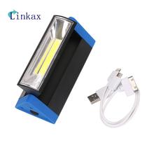 1 Режим COB фонарик USB Перезаряжаемый светодиодный рабочий свет Магнитный COB Lanterna подвесной фонарь с крюком для наружного кемпинга 2024 - купить недорого