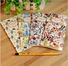 173*90mm/Vintage Fresh Flower World series Kraft Paper notebook/Korea style Diary No.0115 2024 - buy cheap