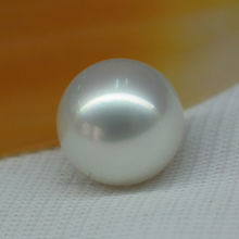 FREE SHIPPING> Huge 12mm natural south sea genuine white round loose pearl undrilled 2024 - buy cheap