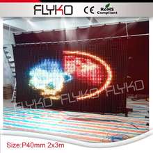 2*3m china sex video led full color light led video curtain music stage display screen P40mm 2024 - buy cheap