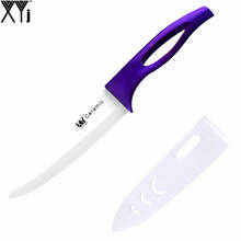 XYJ Brand Slip Resistant Handle Kitchen Knife Fine Quality 6 Inch Chef Ceramic Knife White + Purple Kitchen Accessories Hot Sale 2024 - buy cheap