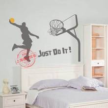 Basketball Player Sticker Decal Sports Posters Home Decoration Vinyl Wall Decals Decor Mural Dunk Wall Car Decal 2024 - buy cheap