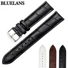 Women's Men's Unisex Faux Leather Watch Strap Buckle Band Black Brown White 2024 - buy cheap