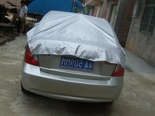 Dustproof Waterproof   Prevent PVC  Universal Half Car Covers  Silver  Heat Cold Sun Rain Snow for all these weather 2024 - buy cheap