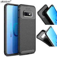 For Samsung Galaxy S10e Soft TPU Shockproof Back Case G970 SM-G970F SM-G970F/DS Carbon Fiber Bumper Full Cover SM G970F/DS G970F 2024 - buy cheap