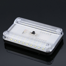 Luz LED de techo Interior para coche, lámpara blanca y Rectangular de 115x72x15mm, 36 SMD, 12V 2024 - compra barato