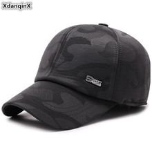 XdanqinX Men's Hat Winter Warm Thick Baseball Caps With Ears Middle-aged Dad's Tongue Cap Adjustable Size Brands Hats For Men 2024 - buy cheap