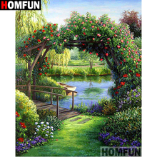 HOMFUN Full Square/Round Drill 5D DIY Diamond Painting "Tree scenery" Embroidery Cross Stitch 3D Home Decor Gift A13394 2024 - buy cheap