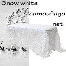 2X3 3X4 2X6M Neve Branca Rede de Camuflagem Militar Ao Ar Livre Caça Camping Sun Shelter festa de Casamento Decoração do jardim Varanda Net 2024 - compre barato