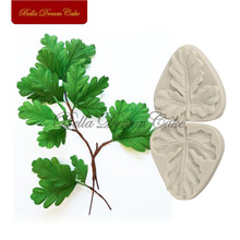 2pc/set Oak Leaves Veiner Silicone Mold Cake Mould Sugar Art Fondant Tool Sugarcraft Molds Cake Decorating Tools Bakeware 2024 - buy cheap