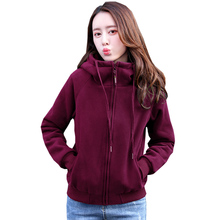 Female Thicken Cotton Coats Casual Hooded Short Cotton Jackets Outwears Winter Warm Women Loose Solid Color Cotton Coat FP1752 2024 - buy cheap