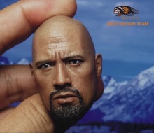 1/6 Dwayne Johnson head sculpt the Rock Furious Hot Toys Ganghood Phicen in stock 2024 - buy cheap