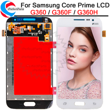 Жк-дисплей 4,5 дюйма для Samsung Core Prime SM- G360 G360F G360H, жк-дисплей, панель экрана, модуль монитора 100%, тест + бесплатные инструменты 2024 - купить недорого