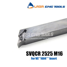 SVQCR2525M16 SVQCL2525M16 Indexable External turning tool holder,117.5 Angle,SVQCR SVQCL Lathe Turning Cutter,CNC tool holder 2024 - buy cheap