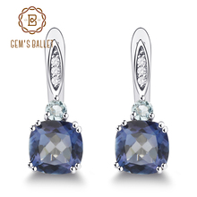Gem's Ballet 2.2Ct Natural Iolite Blue Mystic Quartz Sky Blue Topaz Gemstone Earrings For Women 925 Sterling Silver Fine Jewelry 2024 - buy cheap