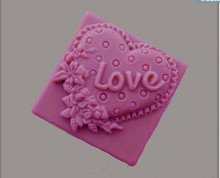 Valentine's Day flower love   modelling silicon soap mold fondant  Cake decoration mold  handmade soap  mold 2024 - buy cheap