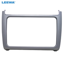 LEEWA Silver Car Refitting 2DIN DVD Frame Panel Fascia Dash Kit Radio Audio Frame for VW POLO 2014-2015 #CA2163 2024 - buy cheap