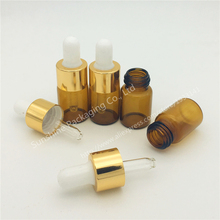 Hot sale 50PCS 5ML Amber Glass Reagent Eye Dropper Drop Aromatherapy Liquid Pipette Bottle 2024 - buy cheap