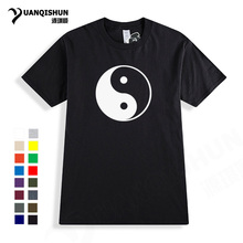 Tai Chi Print T-shirt High Quality 16 Colors Cotton  Men Tshirt O Neck Casual Unisex T Shirts Tops Tee Tai Ji Vetements Harajuku 2024 - buy cheap