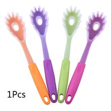 Colher de macarrão com cabo plástico de silicone, prático, espaguete, colher, coador, ferramentas de cozinha, utensílio 2024 - compre barato