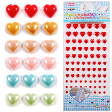 1set 6-12mm Colorful Self Adhesive Imitation Pearls Heart Rhinestone for Phone PC Car Decal Decor Accessories Art Stickers 2024 - buy cheap