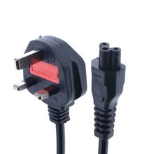 1.5M 5ft C5 Cloverleaf Lead to 3 Pin AC UK Plug Power Cable,UK standard C5 Micky Power Lead Cord PC Monitor Black 2024 - buy cheap