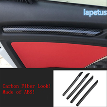 Lapetus-apoyabrazos de Interior para puerta de coche, moldura de cubierta de marco, 4 Uds. ABS, apto para Audi A3 V8 2014 - 2019 con apariencia de fibra de carbono 2024 - compra barato