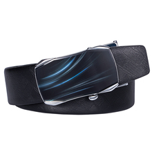 Hi-Tie Belt 2019 Correa automática de cuero de calidad cinturón de moda masculina diseñador Aleación Azul hebilla negocios boda cinturones EA-2048 2024 - compra barato