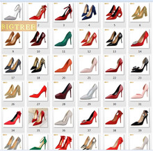 103 style BIGTREE women pumps 618 color 9.5CM 10CM 10.5CM wedding PU leather Thin high heel Pointed Toe women's shoes 2024 - buy cheap