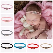 Yundfly Elastic Newborn Baby Rhinestone Nylon Headband Kids Infant Headwear Photography Props Gifts Hair Accessories 2024 - buy cheap