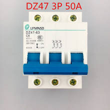 Best quality 3P DZ47 50A 400V~ 50HZ/60HZ Circuit breaker AC MCB safety breaker C type 2024 - buy cheap