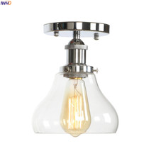 IWHD Glass Ball LED Ceiling Light Fixtures Living Room Porch Edison Vintage Ceiling Lamps Luminaire Lighting Lamparas De Techo 2024 - buy cheap