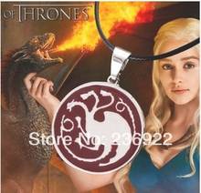 ZRM 20pcs/lot Wholesale The song of ice and fire Game of Thrones Inspired House Targaryen Dragon Pendant Necklace Jewelry Hot 2024 - buy cheap