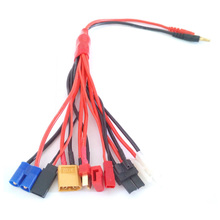 RC Т-образный кабель зарядное устройство, многофункциональный кабель для lipo батареи Futaba TRX XT60 EC3 JST Мужской Разъем Бесплатная доставка 2024 - купить недорого