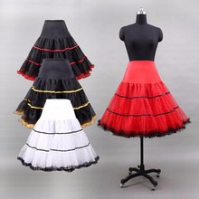 Crinoline Tulle Petticoat Short Woman Red Black Petticoat Girl Skirt Underskirt Kinderen Jupon 2024 - buy cheap