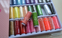 free shipping sewing threadin 39 different colors,37 polyester sewing thread plus gold and silver embroidery thread 2024 - buy cheap