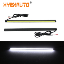 HYZHAUTO 2Pcs 20CM COB Daytime Running Lights Car LED DRL Auto Driving Light Source White  Waterproof Strip Lamp 12V 2024 - buy cheap