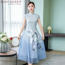 Vestido de verano de Ao Dai Cheongsam, elegante, chino, Aodai, Sexy, Oriental, Qipao, ropa de Vietnam, TA1751, 2019 2024 - compra barato