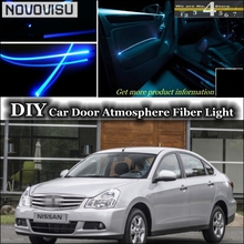 NOVOVISU For Nissan Almera / Tino interior Ambient Light Tuning Atmosphere Fiber Optic Band Lights Inside Door Panel 2024 - buy cheap