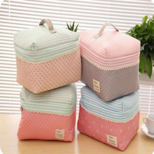 Portable Cosmetic Bag Lingerie Bra Underwear Dot Bags Makeup Organizer Storage Case Travel Toiletry Bag 2024 - buy cheap