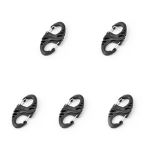 EDC 5PCS bushcraft 8-Shape Aluminum Double Carabiner Clip Spring Snap Hook Carabiners with Keyring Keychains Accessories 2024 - buy cheap