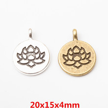 20pcs Vintage Metal flower Charms Fashion Accessories Diy Handmade Charms for Jewelry Making 5858 2024 - buy cheap