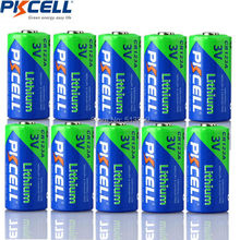 PKCELL 10X3V CR123A battery 1500mAh CR123 123A CR17345 KL23a VL123A DL123A 5018LC EL123AP SF123 Non-rechargeable Lithium Battery 2024 - buy cheap