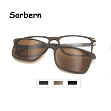 Ultem-gafas de sol magnéticas para hombre y mujer, lentes de sol polarizadas cuadradas con Clip, diseñador, Uv400 2024 - compra barato