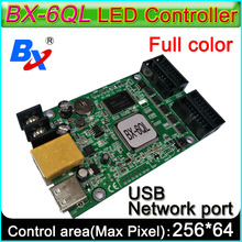 NEW BX-6QL Ethernet port and USB port, Asynchronous lintel Full Color LED Display controller,P3-P10 LED panel control card 2024 - buy cheap
