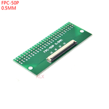 2 pcs FPC-50PIN passo do cabo 0.5mm para dip passo 2.54mm smt adaptador placa pcb ffc 50 p fpc 50pin conector fio ao conversor dip50 2024 - compre barato