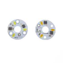 10 pieces 3w led pcb lights panel, 32mm AC180-260V don't need driver 3W 5730 aluminum lamp plate, free shipping 2024 - buy cheap