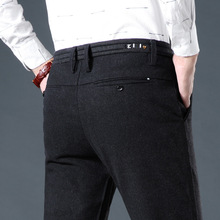 Calças masculinas casuais para primavera, calças compridas, de algodão de meia-idade, para negócios 2024 - compre barato