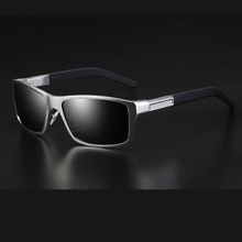 Солнцезащитные очки оптом Черные Серые линзы чайные линзы алюминиевые солнцезащитные очки поляризованные мужские солнцезащитные очки с линзами очки супер легкие 2024 - купить недорого